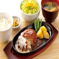 チーズinハンバーグ定食