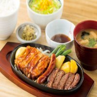 ステーキミックス定食