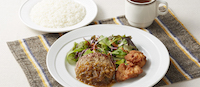 日替わりランチ (金)ジャポネギハンバーグ&唐揚げ