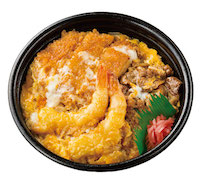 えび天牛とじかつ丼