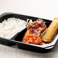 チキンガーリック&春巻き弁当