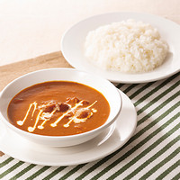 ライスとスパイシーバターチキンカレー