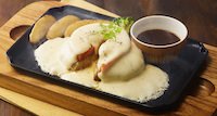 モッツァレラトマトチーズインハンバーグ