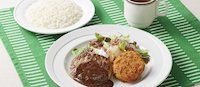 日替わりランチ (水)デミグラスハンバーグ&コーンコロッケ