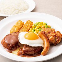 チーズINハンバーグ人気盛り弁当