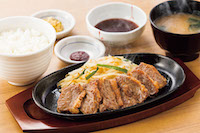 漬け込みカルビ焼肉定食